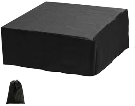 MIAOMI Abdeckung für Hundepool, Pool Schutzabdeckung Schwimmbad Abdeckung, Faltbare UV-beständig Poolabdeckplane Whirlpool Abdeckung Erbeckenabdeckung(Noir,220 * 220 * 85cm)