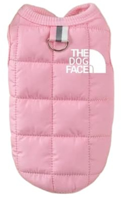 Cappotto per cani a doppia faccia invernale caldo, abbigliamento per cani di piccola e media taglia, gilet Chihuahua, costumi morbidi per cuccioli (monocolore, L)