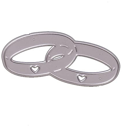 LEELOU Hochzeit Ringe Metall Schneiden Stirbt Valentinstag Stanzungen Präge Form Vorlage Für Papier Handwerk Fotoalbum
