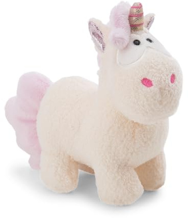 NICI Kuscheltier Einhorn Creamy Pink 13cm - Weiss - Weiches Plüschtier – niedliches Stofftier zum Kuscheln & Spielen – tolle Geschenkidee für Kinder & Erwachsene - 61905