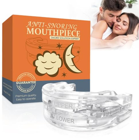 CEWROM Schnarchstopper, Effektiv Schnarchschiene, Einstellbare Nachtaufbissschienen, Waschbar & Wiederverwendbar Schnarchschiene, Befreien Sie sich von den Störungen durch Schnarchen