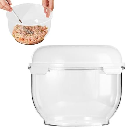 WYLFYJP Gärbox mit Deckel Transparent Organizer, Teiggärbox, Gärbehälter | Gärbehälter, Brotbehälter, Behälter