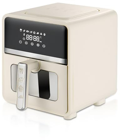 Freidora De Aire De Gran Capacidad De 5 L, Sartén Eléctrica Sin Humo: Freír Sin Aceite, Multifuncional For Cocinar En Casa, Asar Y Más.