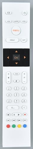 CLVIZCXOM Télécommande compatible avec Orange TV Box Decoder RC1974113/01 | Compatible avec les décodeurs TV RC1974113-01, RC1974112, RC1974104, prêt à l'emploi sans configuration