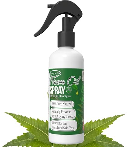 Organic Neem Oil Spray 500ml – Natural Insect & Fungal Protection for Plants, Horses & Pets | Fly Repellent, Leaf Shine & Skin Soother | Eco-Friendly & Natural (500ml)