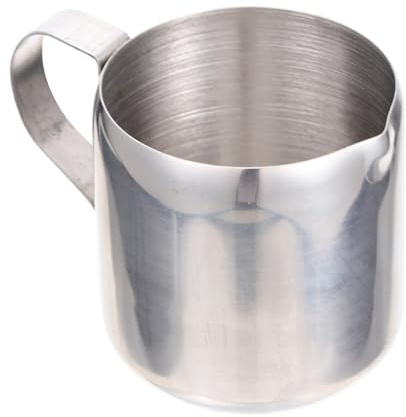 Cabilock Pichet à Lait Acier Inoxydable Mousseur Lait Professionnel pour Espresso et Cappuccino Poignée Ergonomique pour Café et Maison