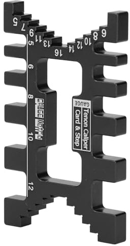 Xiuganpo a Coda di Rondine, Strumento di Misurazione di Precisione in Lega di Alluminio per la Lavorazione del Legno, Tavolo per la Realizzazione di Mobili (BLACK)
