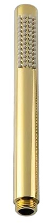 Cyberwork Soffione Doccia Portatile in Acciaio inossidabile 304 ad alta Pressione Doccia a Risparmio Idrico Con Ugelli in Gomma di 48 Fori in Silicone Facile Pulizia G1/2 soffione doccia (Oro)