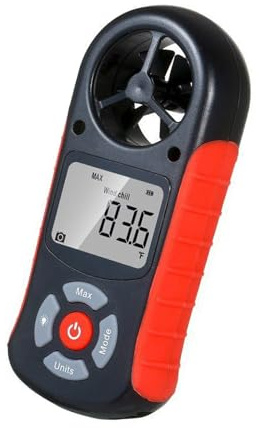 Anémomètre numérique pour la vitesse du vent, la température et l ' humidité, jauge de débit d ' air rechargeable pour les de surf de voile, compteur de vitesse du vent en plein air