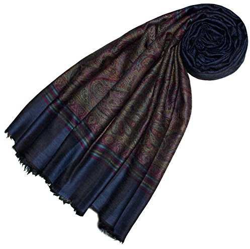 Lorenzo Cana Damen Pashmina Kaschmirschal 100% Kaschmir jacquard gewebt Paisley Muster Schal Schaltuch Kaschmirtuch Kaschmirpashmina 78362