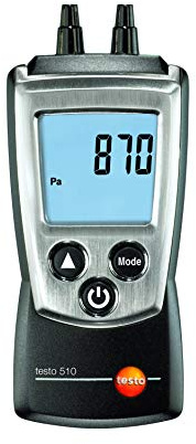 testo Manometro digitale 510 I doppia porta differenziale per sistemi di condizionamento e condotti di ventilazione