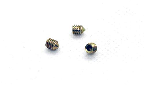 Madenschrauben M4 x 5 mm, Messing, DIN 914 (12 Stück) Verschlüsse/Stellschrauben/Kegelkopfschrauben (12 Stück)