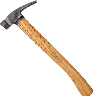 Boss Hammer 18 oz 4340 Steel Hammer, Tennessee Hickory Handle