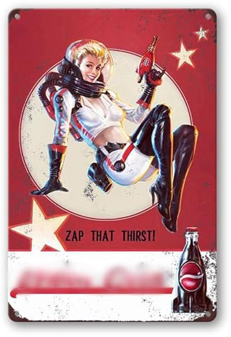 PSIAM Vintage-Blechschild, Retro-Metallschilder, Poster, Eisenmalerei, Wanddekoration, für Bar, Café, Zuhause, 30,5 x 20,3 cm