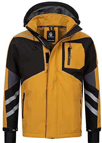 Rock Creek Softshelljacke Herren Outdoor H-287 | Wasserabweisende Übergangsbekleidung, funktionale Wanderjacke für Männer, Camping, Freizeit und wechselhaftes Wetter