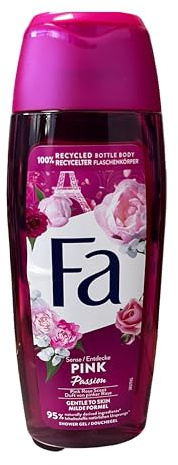 Fa Pink Passion Shower Gel – 250 ml | Argan, Marula & Almond Oils | 95% Natural, Vegan, Dermatologically Tested