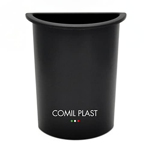 Comil Plast | Porte-Fleurs intérieur en Plastique pour Vase de cimetière Crescent Couleur Noir | Côté 12cm, Hauteur 16cm.