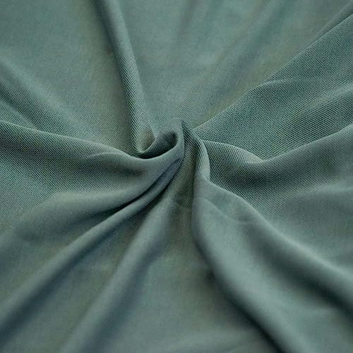 (10,97 /m2) Stoff Modissimo | Strickstoff mit Modal zum Nähen | Meterware ab 100cm (petrol)