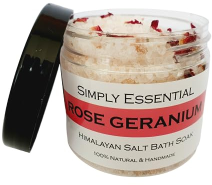 Simply Essential Rose Geranium Himalayan Bath Salts 225g