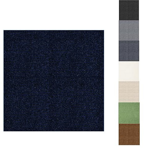 Azulejos para Alfombras 11Pcs 30 * 30cm(1m²),Antideslizante Anti Estático Alfombra Puzzle,Losetas de Moqueta Autoadhesivo Alfombra Piso Fieltro,Suelos de Vinilo para Dormitorio,Cocina,Sala de Estar