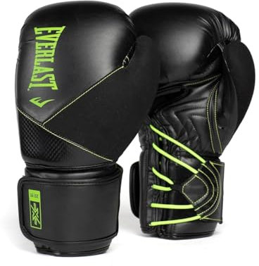 Everlast ProTex Boxing Fight Gloves White/Black (12oz)