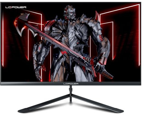 LC-POWER 27 Zoll PC Gaming Monitor, IPS, 1920 x 1080, 144 Hz, 1ms, 16: 9, Adaptive Sync, FPS/RTS, LC-M27-FHD-144