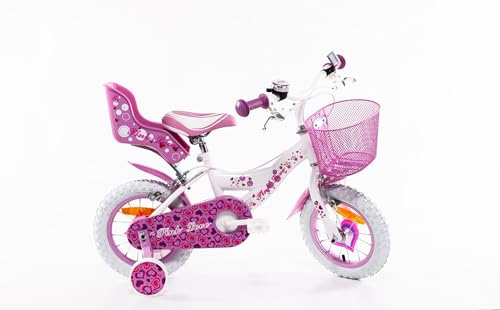 SCH Cykel Pink Love, Barncykel, vit, 12