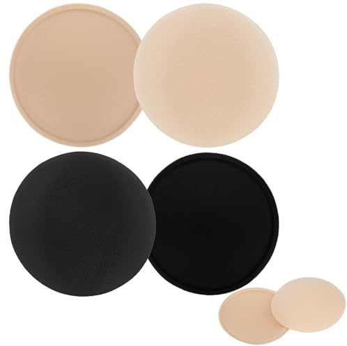 InnoHHustle Coussinets de soutien-gorge ronds, inserts de bonnets de soutien-gorge amovibles et lavables, inserts de bonnets de poitrine push-up à coudre pour les femmes pour bikinis, haut de maillot