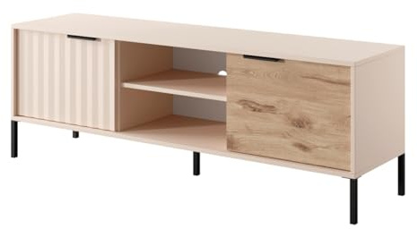 Emporius Beige TV-Lowboard 150 cm Varo - Zweitürige TV-Schrank - Möbel vom Hersteller