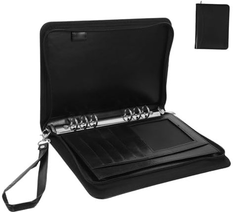 OFFSCH Reißverschluss-portfolio Multifunktionaler Portfolio-organizer Mit Reißverschluss Business-ordner Für Dokumente Büro-portfolio Business-portfolio-ordner A5