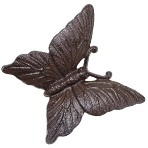 Generisch Gusseisen Schmetterling Wanddekoration 12 x 11 x 2,5 cm Vintage Deko GTT K28