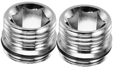 YARNOW Adaptador De Grifo De Cocina y Válvula De Tanque 2 Piezas, Conexión para Fregadero y Manguera Jardín, Rosca Estándar 1 Doble Cabeza, Resistente y Compatible Lavadora Portátil
