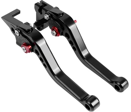 Palanca De Freno para Moto para FZ1 para FAZER para FZ6R para FZ8 para XJ6 FZ6 para MT-07 para 09 Manetas De Embrague De Freno Cortas Y Largas Palancas Embrague Freno Motocicleta(Short Black)