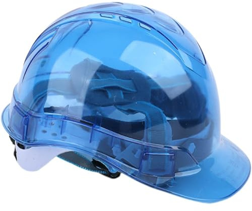 Transparent Industrial Safety Helmet, Construction Hard Hats, Worker Protective Helmet Hard Hat Outdoor Workplace for Forestry, Builders, and Industrial