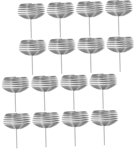 Yardwe 16 Pièces Boîtes à Engrais Acier Inoxydable pour Bonsai et Orchidées Accessoires de Jardinage Élégants et Fonctionnels pour Plantes Pot