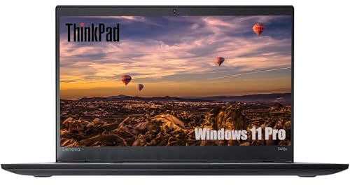 Lenovo Thinkpad T470s Business Laptop, 14-Inch FHD (1920x1080), Intel Core i5-7200U, 8GB RAM, 256GB SSD, UK Keyboard, Windows 11 Pro (Renewed)
