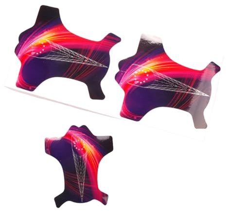 Lot de 100 moules à ongles pratiques et conviviaux - Porte-papier flexible pour entraînement et salon de coiffure - Forme carrée en fer à cheval