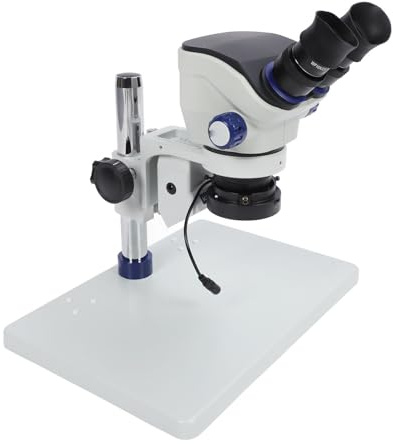 EMUKOEP Microscopio binoculare 3.5x -100X 360 ° di rotazione chiara immagine alta definizione per il laboratorio di ispezione