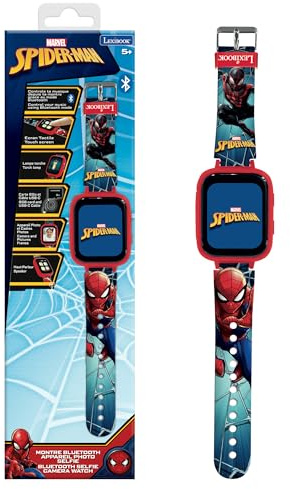 Lexibook, Spider-Man, Bluetooth-Uhr, DMW071SP | Farbdisplay, Kamera, 8 GB Speicherkarte