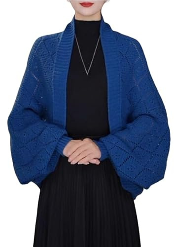 Sciarpa Avvolgente A Scialle In Maglia Aperta Sul Davanti Da Donna con Maniche Caldo Poncho In Maglia Mantello Cardigan Invernale Sciarpa Multifunzionale Cappotto Da Sera per Matrimoni E Feste