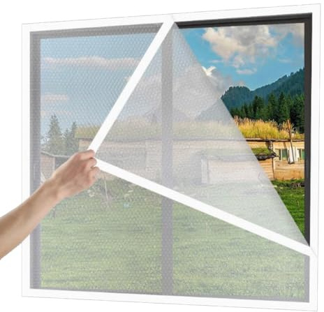 Window Insulation Film for Thermal Protection, 4mm Thick PVC Bubble Wrap for Double Glazing, Compatible with Aluminum Iron Frame Sliding Casement Windows, Transparent, 120x160cm