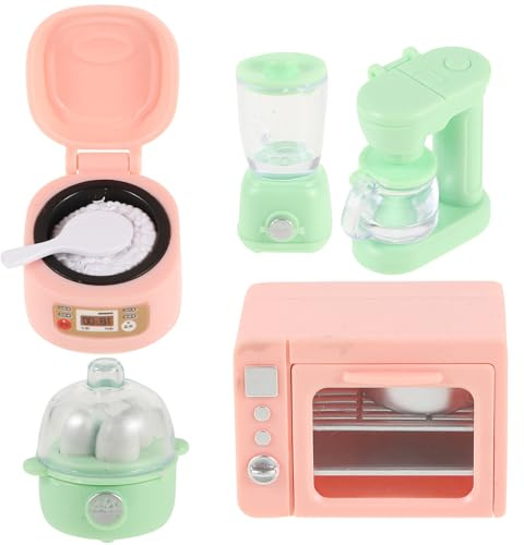 NOLITOY Set da Cucina per Piccoli Elettrodomestici in Miniatura, Utensili da Cucina per Casa delle Bambole, Accessori Portatili per Gioco e Decorazione Creativa