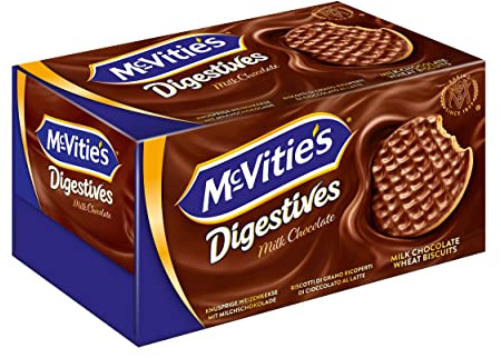 McVitie's Digestives 10 x 200 g – knusprige Kekse aus Großbritannien – unvergleichlich leckere Bisquits nach traditioneller Rezeptur – Milchschokolade