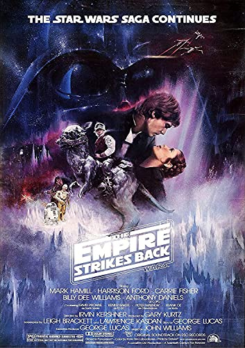 Star Wars The Empire Strikes Back Classic Vintage 80's Filmposter Kunst, glänzend, A4 210 × 297 mm