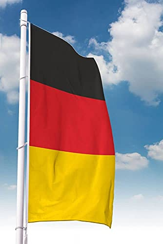 Deitert Deutschland-Fahne – 120x300cm, Deutschland Flagge im Hochformat, Hissfahne aus reißfestem Polyester