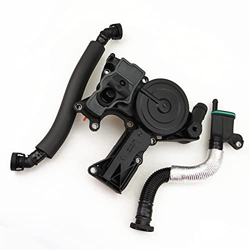 KCSAC Ölwasserabscheider mit Schlauch-Auspuff-Piping für Passat B6 EOS Golf 5 6 Mk6 Tiguan Octavia Superb A3 A4 B8 A5 Q5 Sitz Leon 06J 103 221 B Kurbelgehäuse Ventilationsschläuche