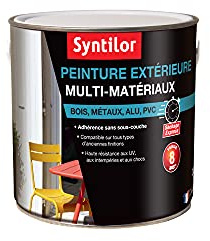 Syntilor - Peinture Extérieure Multi-Matériaux Blanc Satiné RAL 9016 2L