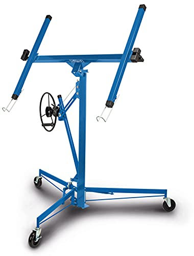 Scheppach XXL-Plattenheber Plattenlift | Plattengröße bis 1,25 m x 4,88m | TBL335 | Trockenbaulift | max 68 kg | bis 3,35m Höhe für Decke und Wand | Montagehilfe