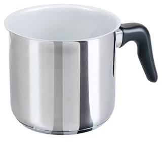 Genius Cerafit Steel Milchtop ohne Deckel 14 cm, Kleiner Topf 2 L, Milchkochtopf mit Keramikbeschichtung, spülmaschinenfest