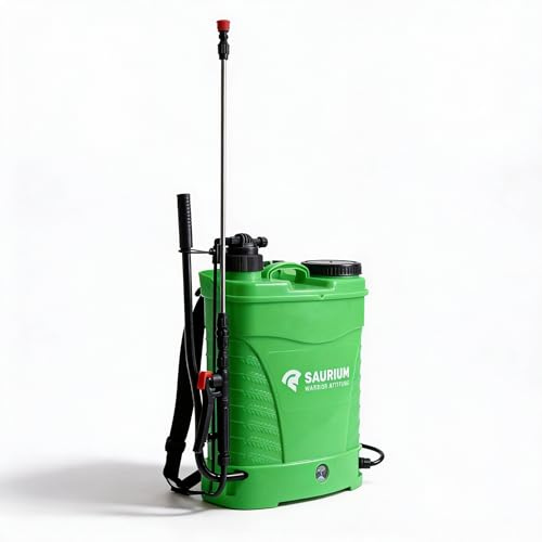 Pulverizador Mochila 16L Manual y a Batería 12V 8Ah para Jardín y Fumigación